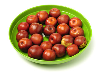 winter jujube on white background