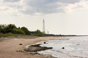 The baltic sea coast line in summer