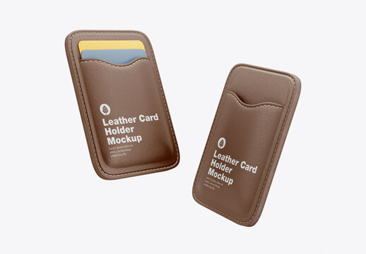Leather Card Holder Mockup