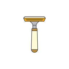 Razor shaver icon in color, isolated on white background 