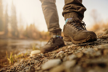 foot step in the countryside