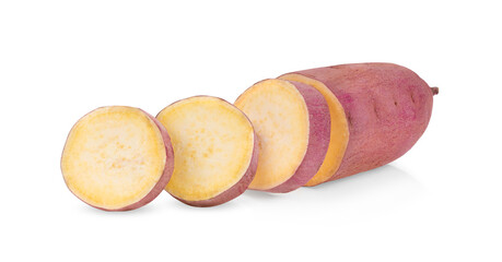 Sweet yam potato isolated on transperent png