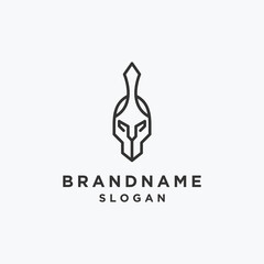 Spartan logo template vector illustration design