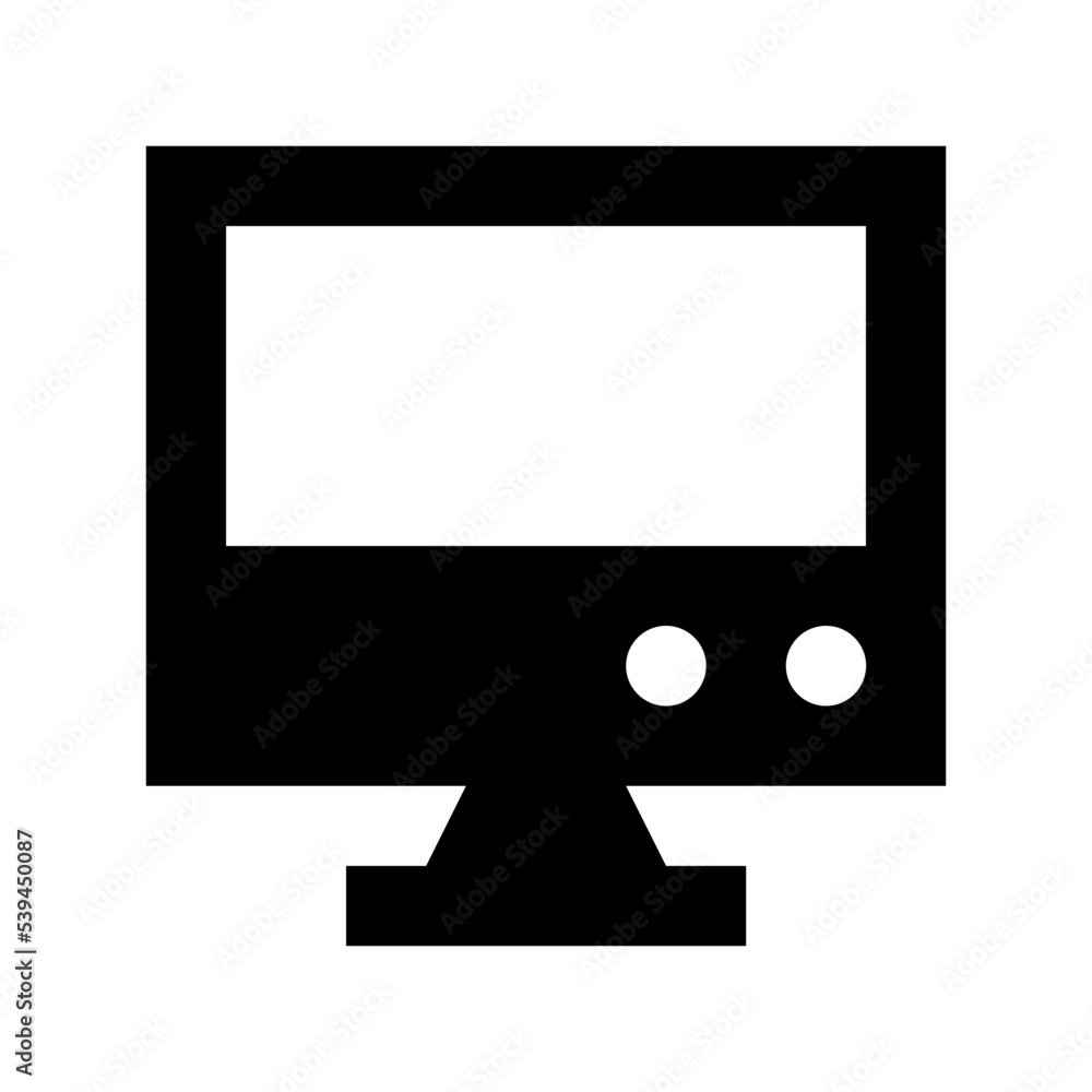 Sticker LCD Flat Vector Icon