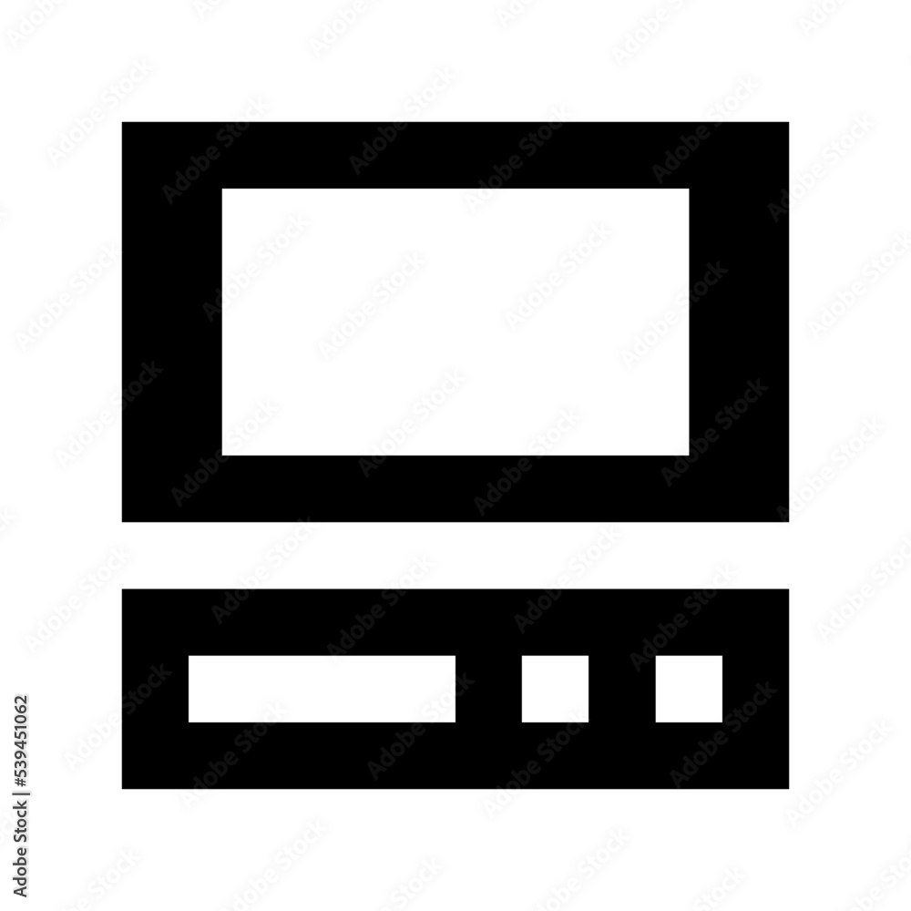 Wall mural Computer Flat Vector Icon