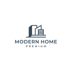 home building modern logo design vector