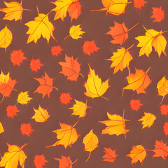 Naklejka na ściany i meble 秋、紅葉をテーマにしたイラストです。