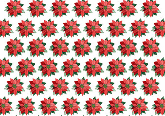 seamless floral christmas pattern