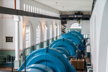 Turbinenhalle im Wasserkraftwerk Tyssedal, Norwegen © Cezanne-Fotografie