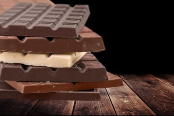 Tasty sweet dessert chocolate candy.