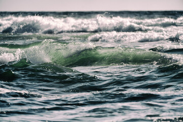 waves of the Pacific Ocean background