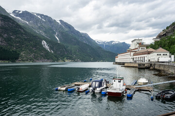 Wasserkraftwerk Tyssedal bei Odda, Norwegen - 539454064