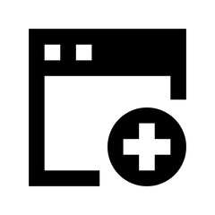 New Tab Flat Vector Icon