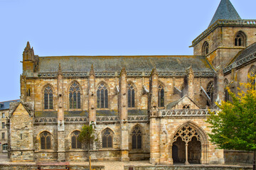 Obraz premium Brittany, Treguier : Saint Tugdual cathedral