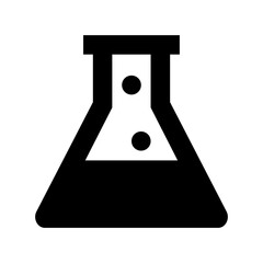 Lab Flask Flat Vector Icon