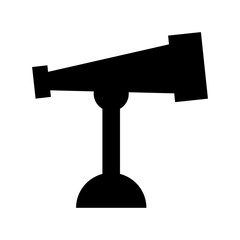 Telescope Flat Vector Icon