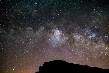 Milky way in Tenerife night sky