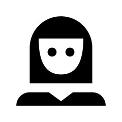 Girl Avatar Flat Vector Icon