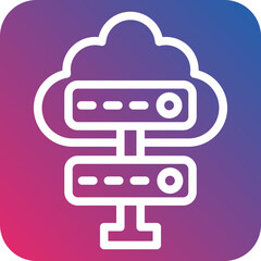 Cloud Server Icon Style