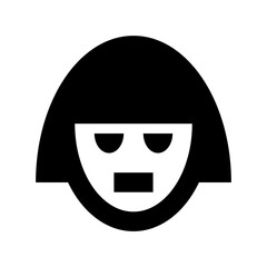 Little Girl Flat Vector Icon