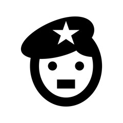 Policeman Flat Vector Icon