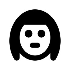 Little Girl Flat Vector Icon