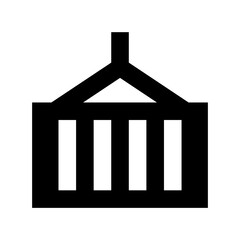 Heavy Delivery Flat Vector Icon 