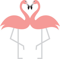 Obraz premium flamingo couple