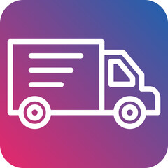 Delivery Truck Icon Style