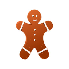 Gingerbread man, Christmas gingerbread. Ginger cookies.An element of New Year's design.
A symbol of Christmas and New Year.