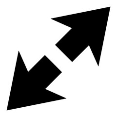 Scale Arrows Flat Vector Icon 