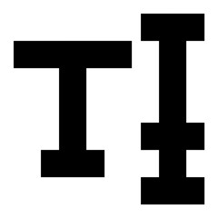 Obraz premium Text Tool Flat Vector Icon 