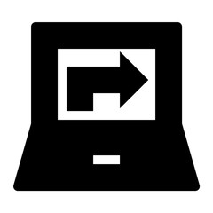 Online Navigation Vector Icon 