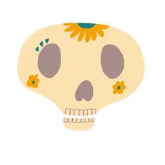 Sugar Skull Day of the Death Mexican traditional religious holiday