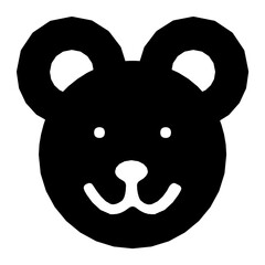 Bear Flat Vector Icon