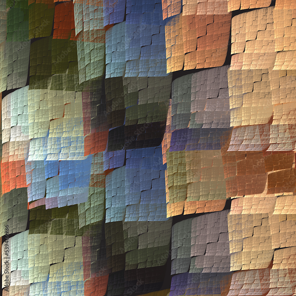 Aufkleber small scales are grouped. the groups overlap each other and create a beautiful uneven surface. delic