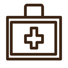 Obraz premium backpack bag medical shop suitcase icon