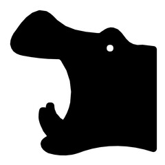 Hippo Flat Vector Icon