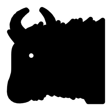 Yak Flat Vector Icon