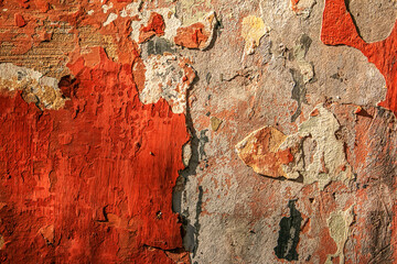 Old brick wall background, brick wall texture, structure. old broken brick, cement joints, close-up. Construction, repair. Concept of devastation, decline.