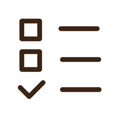 bussines ceck list management project icon