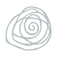 Abstract chaotic lines. Doodle element for design, creating patterns, logos, prints, sublimations. Vector illustration