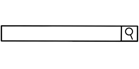 Fototapeta premium Web Browser Search Bar Outline Frame