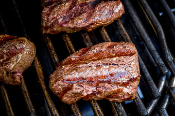 BBQ gas grill for vegetables and meat