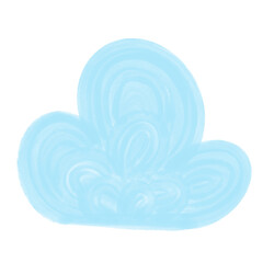 A cloud on a transparent background, a cloud PNG, a colored texture cloud