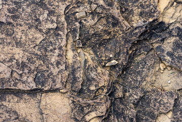 The stone wall - rock background or texture