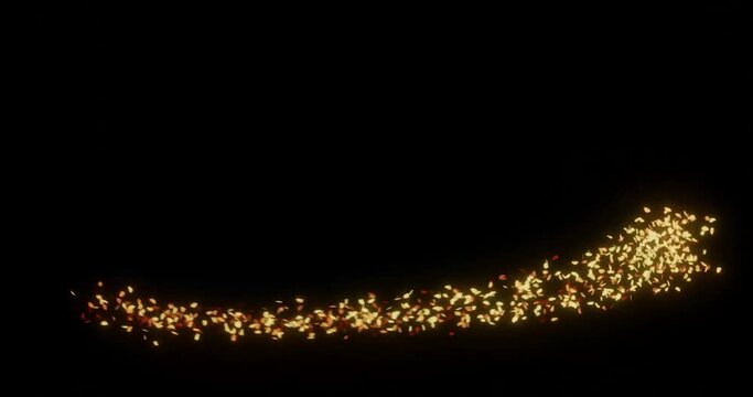 fire burning embers ash for video overlay effects.