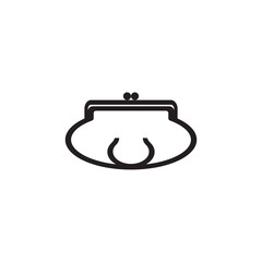 Obraz premium WALLET SYMBOL ICON VECTOR ILLUSTRATION DESIGN