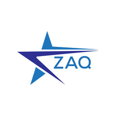 ZAQ letter logo. ZAQ blue image on white background. ZAQ Monogram logo design for entrepreneur and business. . ZAQ best icon.
