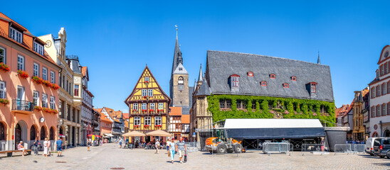 Rathaus, Quedlinburg, Sachsen Anhalt, Deutschland 